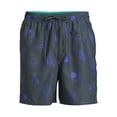 thumbnail image 3 of No Boundaries Men's & Big Men's Elastic Waist Swim Trunks, 7" Inseam, Sizes S-5XL, 3 of 6
