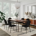 thumbnail image 6 of Pemberly Row Contemporary Boucle Side Chairs (Set of 2) in Black, 6 of 6