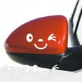 thumbnail image 5 of Smiley Face Car Side Mirror Stickers - Waterproof, Personalized Decals for Scratch Cover, Safety & Decoration, 2 Pcs, 5 of 6