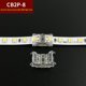 thumbnail image 3 of Conector indirecto sin soldadura de tira de LED de bajo voltaje COB, hebilla de cristal en forma de L en ángulo recto sin área oculta, 10 piezas, 3 of 5