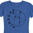 thumbnail image 3 of Pokémon - Pikachu Circle - Women's Short Sleeve Graphic T-Shirt, 3 of 5