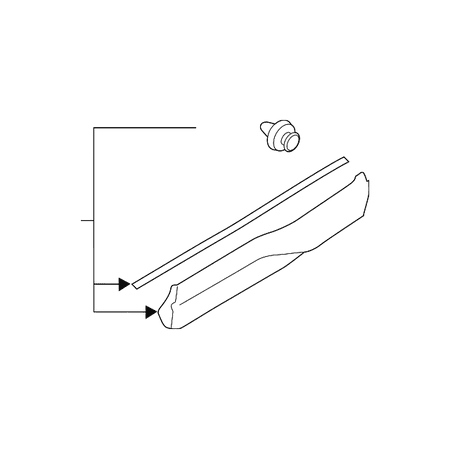 Genuine OE Subaru Lower Molding - 91112SJ380 Fits select: 2019-2021 SUBARU FORESTER