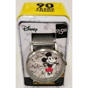 Disney Mickey Mouse Unisex Analog Watch with Sunray Silver Dial (MK8053WM)