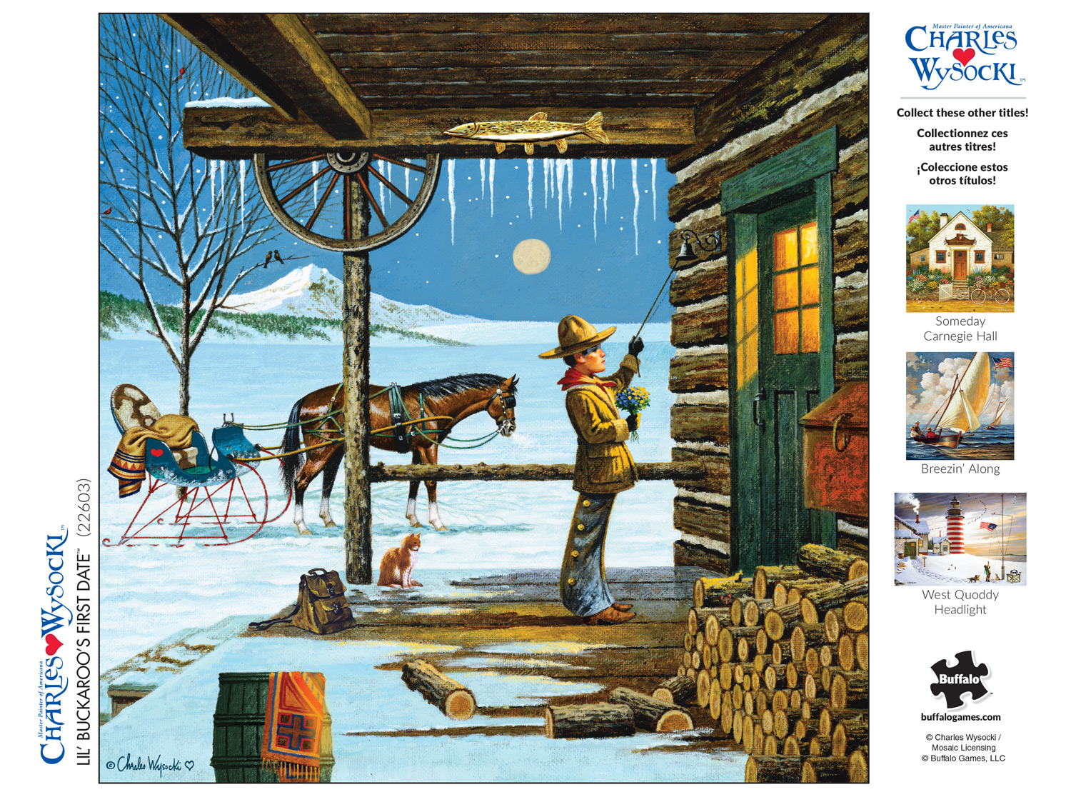 Buffalo Games 300-Piece Charles Wysocki Lil' Buckaroo's First Date Jigsaw Puzzle