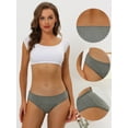 thumbnail image 3 of DARING DIVA Women's Underwear Hipster Soft Panty Available in Plus Size 3XL Gray, 3 of 6