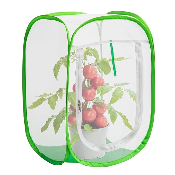 Ebaokuup Pop Up Garden Mesh Plant Cover, 16 in x 16 in x 24 in, for Vegetables and Fruit