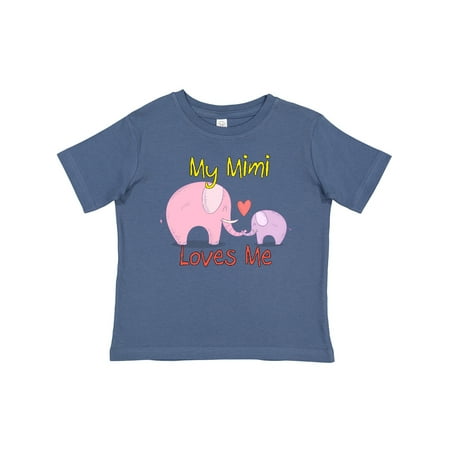 

Inktastic My Mimi Loves Me Gift Toddler Boy or Toddler Girl T-Shirt