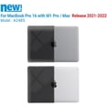 thumbnail image 2 of IBENZER Case for MacBook Pro 16 Inch 2025 2024 M4 A3403 A3186 M3 A2991 M2 A2780 M1 A2485 Pro Max (2025-2021), Hard Shell Case with Keyboard Cover for Mac Pro 16 Touch ID, Frost Clear ,T16XCL+1, 2 of 7