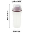 thumbnail image 2 of Moocorvic Flour Storage Container Plastic Rice Storage Container , Cereal Containers Storage Dispenser Dry Food Dispenser Transparent Tank for Kitchen, 2 of 4