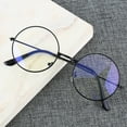thumbnail image 2 of Vintage Transparent Glasses Round Metal Frame Superlight Preppy Style Clear Lens Game Eye Glasses Reading Eye Protection Chic Silver, 2 of 5