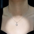 thumbnail image 4 of Rosec Jewels Certified Moissanite Star Pendant Necklace for Women - with Chain - D-VS1 Quality - Ready to Gift with Jewelry Box, 10K White Gold, 4 of 8