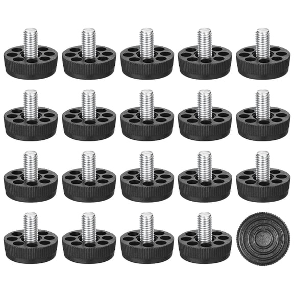 Adjustable Furniture Levelers, 30Pack M8x14mm Furniture Leveling Leg Screw in Threaded for Table, Chair