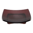 thumbnail image 3 of Unique Bargains 1 Pc Waterproof Soap Holder Curved Clear Brown Soap Holder for Bathroom 3.74"x3.74"x0.71", 3 of 6