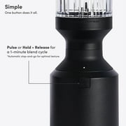 The Beast Blender; Personal Countertop Blending for Smoothies, Shakes, Food Prep & Frozen Fruits & Veggies; Extra Portable Vessels, Straw Cap & Straws Included; 1000W Motor (Carbon Black)