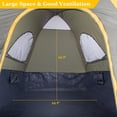 thumbnail image 2 of Pickup Truck Bed Tent for 6.2-6.8 FT Truck Bed, PU 2000mm Double Layer Waterproof & Windproof Tent for 2 Person, Portable Truck Tent for Outdoor Camping, Green Orange, 2 of 11