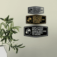 thumbnail image 2 of Fancy Employees Must Wash Hands Before Returning to Work (Bubbles) Sign (Black) - Small, 2 of 4