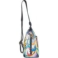 thumbnail image 3 of Sishka Womens Hand-Painted Floral Leather Ladies Bags – Convertible Backpack, Artistic Handmade Fashion for Work, Travel & Daily Use, 3 of 7