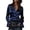 03#Navy, variant on Satin Blouses for Women Casual Long Sleeve Button Down Silk Shirts Dressy Business Work Tunic Top Brown L