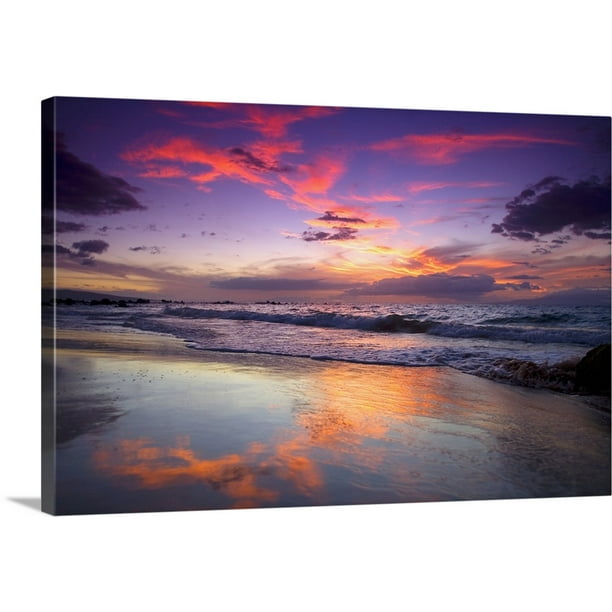 Great BIG Canvas "Hawaii, Maui, Wailea, Sunset At Mokapu Beach