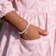 thumbnail image 2 of Pulseras con Iniciales de Cuentas MONOOC Perla Rosa Con Corazón de Estrás, 2 of 7