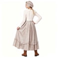 thumbnail image 6 of Women Prairie Farm Costume, Vintage Colonial Dress with Bonnet Headscarf and Apron, Halloween Cosplay Outfit, 6 of 6