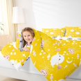 thumbnail image 3 of Homewish Kawaii Halloween Ghost Twin Comforter Sets,Spider Web Heart Candy Print Bedding Set,Halloween Reversible,2 Pieces,1 Comforter and 1 Pillowcase, 3 of 7