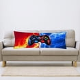 thumbnail image 4 of Game Controller Body Pillow Cover for Boys Gifts Gamer Gaming Pattern Pillow Case Protector with Zipper Decorative Long Pillowcases Soft Cushion Covers for Bedroom,Couch,Sofa 20"x54",Blue Red, 4 of 5