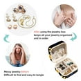 thumbnail image 4 of Dog Paw Print Travel Portable Square Jewelry Organizer: Necklace Holder, Bracelet Holder, and More for Stylish Girls and Women, 4 of 6