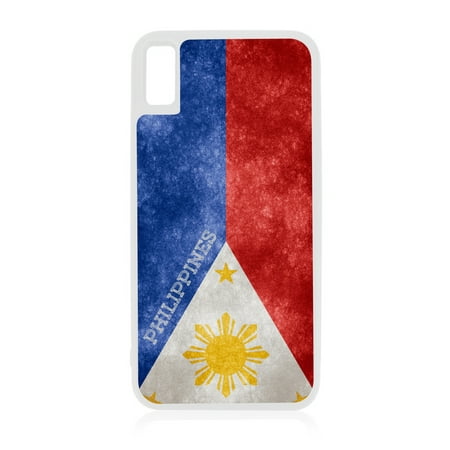 Flag Philippines - Filipino Grunge Flag White Rubber Case for iPhone XR - iPhone XR Phone Case - iPhone XR
