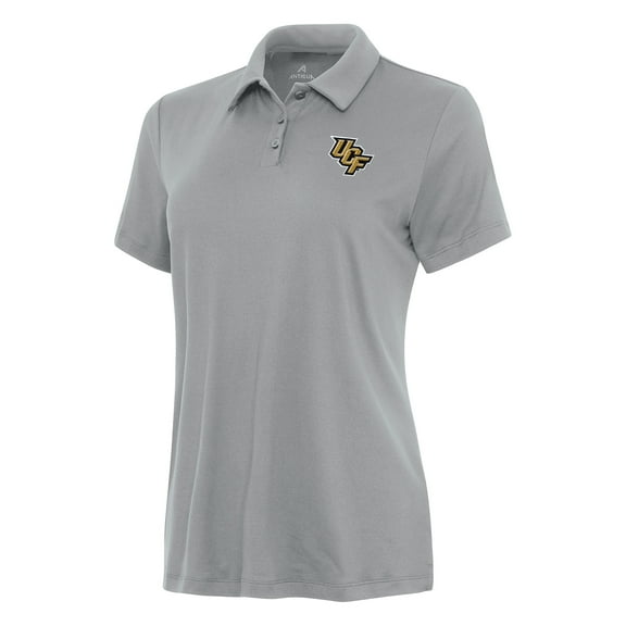 Women's Antigua Gray UCF Knights Reprocess Polo