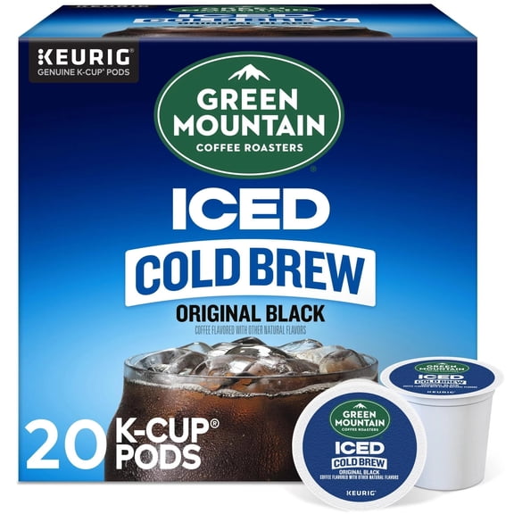 Green Mountain Coffee Roasters Iced Cold Brew Orginal Black Keurig K-Cup Pods 20/Box  (5000372042)