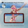 thumbnail image 2 of Dteck For Samsung Galaxy S21 Ultra Waterproof Case, Built-in Screen Protector IP68 Underwater Full Body Seal Cover Clear Sound Anti-Scratch Heavy Duty Waterproof Cover, Red, 2 of 8