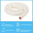 thumbnail image 3 of Tubo de espuma aislante para tuberías, tubo de espuma aislante de preservación de calor de 7/8" para juego de tuberías de cobre de mini split, 6.56 pies (2 m), blanco/rosa, 3 of 7