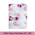 thumbnail image 3 of Minnie's Floral Garden 3 Piece Pink Cotton Toddler Sheet Set, 3 of 6