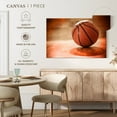 thumbnail image 5 of Elephant Stock Orange Basketball Wall Art - Horizontal Canvas Wall Art - Living Room Wall Decor - Photography Sports Canvas - Brown And Beige Decor - 12" x 8", 5 of 8