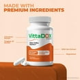 thumbnail image 5 of (2 Pack) VittaDox – Original Vitta Dox Capsules with a Natural Daily Blend for Energy & Wellness |Clean, Gentle, Easy-to-Swallow Pills (120 Capsules), 5 of 7
