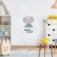 thumbnail image 2 of Start Now Elephant Animal Quote Cartoon Quotes Decors Wall Sticker Art Design Decal for Girls Boys Kids Room Bedroom Nursery Kindergarten Home Decor Stickers Wall Art Vinyl Decoration (10x8 inch), 2 of 2