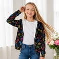 thumbnail image 4 of FUIALDOLG Boys Girls Fleece Hoodies Cute Colorful Paws Print Zipper Hoodie Casual Hooded Sweatshirts with Pocket Winter Coat Jacket for Age 11-13 Kids, 4 of 6