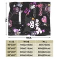thumbnail image 3 of Kuromi Blanket, Anime Throw Blanket For Couch Sofa Bed, Soft Cozy Lightweight Warm Flannel Blanket, Home Decor, Anime Gifts For Boys Girls Kids Teens, 40"X30", 3 of 9