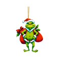 thumbnail image 2 of How the Grinch Stole Christmas Grinch Christmas Decorations, Christmas Tree Ornaments - Cute G-rinch Hanging Ornaments for Christmas Tree - Christmas Decor Indoors Home Party, 2 of 4