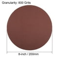 thumbnail image 2 of Uxcell  800 Grits 8-Holes Sanding Discs Hook and Loop Wet Dry Sandpaper Sander Aluminum Brown 15 pcs, 2 of 6