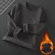 thumbnail image 1 of Ropa interior térmica para hombre, camisetas deportivas informales ajustadas de manga larga con cuello redondo y elástico, blusas de licra, 1 of 7