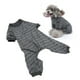 thumbnail image 1 of Pijamas Para Perros A Rayas, Mono Para Cachorros De Verano, Elegante, Protector, Fino, Gris, Estirable Para Exteriores Para Gatos Y Mascotas, 1 of 7