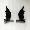 thumbnail image 1 of 1 Pairs Halloween Hair Clips Bat Wings Clip Devil Clips Hairpin Hair Accessories for Halloween Cosplay Party Costume Bla, 1 of 5
