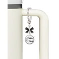 thumbnail image 3 of Delight Jewelry Domed Real Heroes Teach - Silvertone Bow Charm Accessory for Tumblers and Thermal Cups, 3 of 4