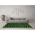 thumbnail image 3 of Ahgly Company Indoor Rectangle Abstract Green Modern Area Rugs, 2' x 4', 3 of 4