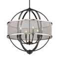 thumbnail image 5 of Colson 6 Light Chandelier in Matte Black with Pewter, 5 of 5