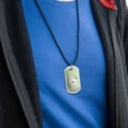 thumbnail image 3 of Bichon Frise Maltese Puppy Dog in House Military Dog Tag Pendant Necklace with Cord, 3 of 5