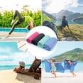 thumbnail image 2 of Non Slip Yoga Towel with Anchor Fit Corners Microfiber and, 2 of 8