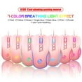 thumbnail image 4 of Gaming Mouse Wired,USB Computer Mouse with 4 Adjustable DPI,7 Breathing Lights,6 Key Buttons,Ergonomic Optical Mice for PC,Laptop,Windows,Mac,Vista,Linux,Gamer-Pink, 4 of 9